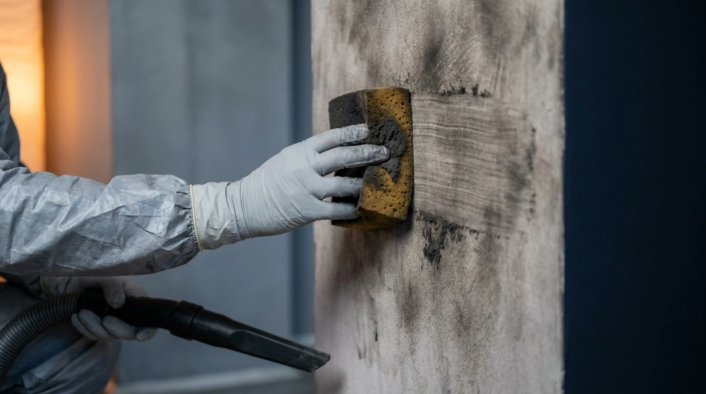 How is soot actually removed from walls, ceilings, and contents: fire/soot restoration