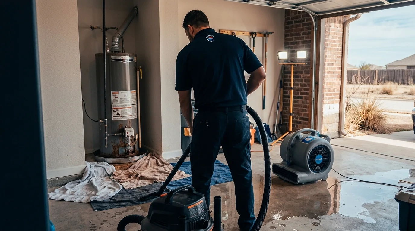 24/7 Emergency Water Heater Flood Cleanup in Abilene